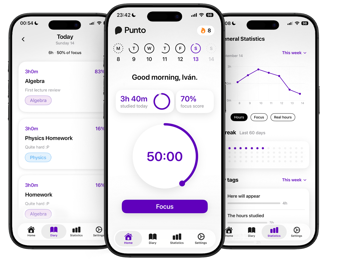 Punto App Screenshots